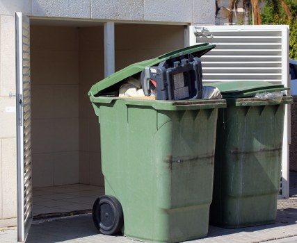 Modern waste management technology in construction